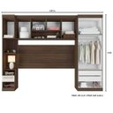 Ver imagem 3 de Jogo De Quarto Casal Modulado Star 7 Portas Amêndoa/arena - Poliman