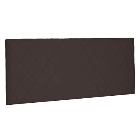 Cabeceira Painel Casal 1,40m Esmeralda Suede Marrom Café
