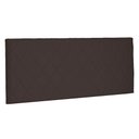 Ver imagem 1 de Cabeceira Painel Casal 1,40m Esmeralda Suede Marrom Café