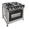 Fogão Semi-Industrial Clarice Imperador Gás 4 Bocas com Forno 130L Inox Esc - 1