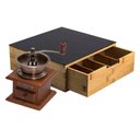 Ver imagem 1 de Conjunto Caixa para Café e Chá Ecokitchen com Tampa de Vidro e Moedor de Café Retrô