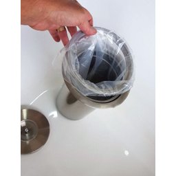 Lixeira Pia Cozinha Embutir No Granito em Inox 3Lt 15x25cm - 4