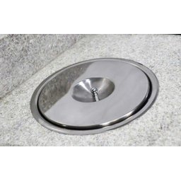 Lixeira Pia Cozinha Embutir No Granito em Inox 3Lt 15x25cm - 1