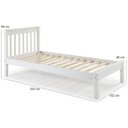 Ver imagem 3 de Cama Solteiro Inglesa em Madeira Maciça Mv Outlet Branco