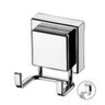Gancho Duplo Multiuso com Ventosa para Toalhas Objetos Utensílios Banheiro Cromado - 8055 Future - 1