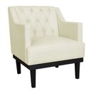 Ver imagem 5 de Poltrona Decorativa Clássica Base em Madeira Suede Marrom