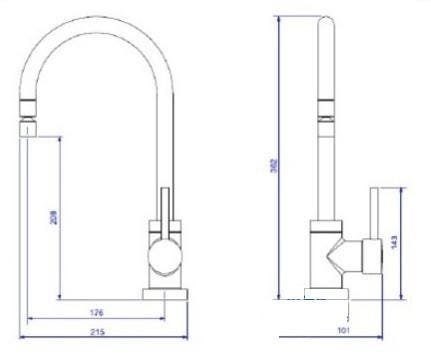 Misturador Monocomando Cozinha Spin Bica Deca 2271.c72 - 2