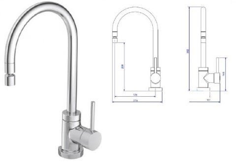 Misturador Monocomando Cozinha Spin Bica Deca 2271.c72 - 3