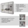 Guarda-Roupa Casal com Espelho 3 Portas 3 Gavetas Hórizon - 7