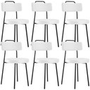Ver imagem 1 de Kit 06 Cadeiras Decorativas Estofada Para Sala De Jantar Barcelona L02 Facto Branco - Lyam Decor