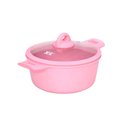 Ver imagem 4 de Jogo de Panela Rosa Revestido em Cerâmica Granito Antiaderente - 5 Peças