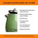 Ver imagem 5 de Chaleira Jarra Bule Eletrica Térmica Yd-1830c 127v Verde Best