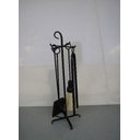 Ver imagem 3 de Kit Limpeza Ferramentas Ou Acessorios para Limpeza de Lareira Ferro Preto Pequeno