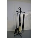 Ver imagem 4 de Kit Limpeza Ferramentas Ou Acessorios para Limpeza de Lareira Ferro Preto Pequeno