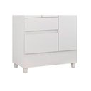 Ver imagem 5 de Guarda Roupa Solteiro 3 Portas e 2 Gavetas Wind Branco/Rosa - Demóbile