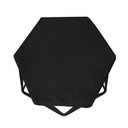 Ver imagem 3 de Kit Com 2 Banquetas Hexagonal Aramado Preto Suede Preto Combo Stock Suede Preta