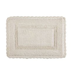 Tapete Crochê Retangular 50 x 70cm - Cru - 1