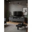 Ver imagem 3 de Rack para TV Dallas 180cm MDF Basculante Grafite On Móveis