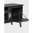 Ver imagem 4 de Rack para TV Dallas 180cm MDF Basculante Grafite On Móveis