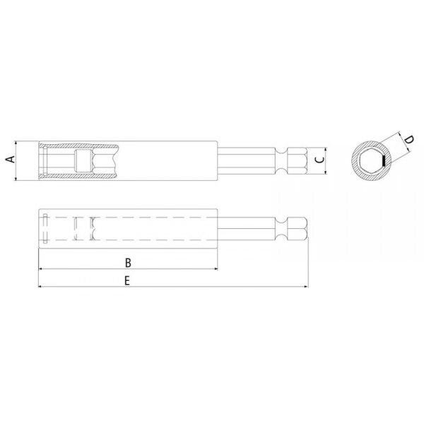 Extensão Magnética para Bits 60mm Tramontina - 2