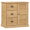 Ver imagem 2 de Buffet 1 Portas 3 Gavetas em Madeira de Pinus Bege/Cera