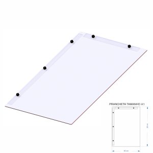 Prancheta Desenho Técnico Arquitetura Engenharia Branco A1
