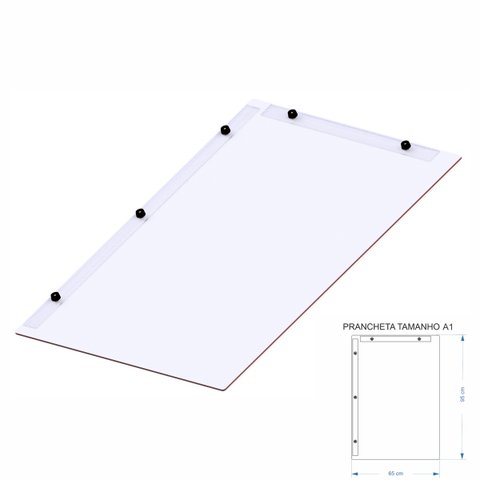Prancheta Desenho Técnico Arquitetura Engenharia Branco A1