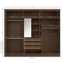 Ver imagem 4 de Guarda-Roupa Casal Kappesber G549 6 Portas de Bater 3 Gavetas e Espelho - Jacarandá
