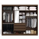 Ver imagem 3 de Guarda-Roupa Casal Kappesber G549 6 Portas de Bater 3 Gavetas e Espelho - Jacarandá