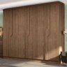 Guarda-Roupa Casal Kappesber G549 6 Portas de Bater 3 Gavetas e Espelho - Jacarandá - 1