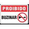 PLACA PROIBIDO BUZINAR - 1