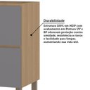 Ver imagem 4 de Balcão de Cozinha 80cm 1 Porta e 1 Gaveta sem Tampo Slim Luciane Móveis