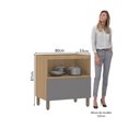 Ver imagem 2 de Balcão de Cozinha 80cm 1 Porta e 1 Gaveta sem Tampo Slim Luciane Móveis
