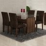 Conjunto Sala de Jantar Mesa Evidence 4 Cadeiras Classic Cel Móveis - 1