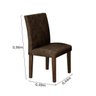 Conjunto Sala de Jantar Mesa Evidence 4 Cadeiras Classic Cel Móveis - 5
