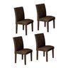 Conjunto Sala de Jantar Mesa Evidence 4 Cadeiras Classic Cel Móveis - 3