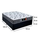 Ver imagem 5 de Cama Box Baú Casal + Colchão Ortopédico Resistente Pró D28 Prime Colchões 138x188x60 Preto