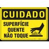 Placa Cuidado Superfície Quente Não Toque - 1