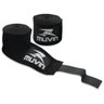 Kit Muay Thai Boxe Bandagem Elastica Preta - 500cm x 5cm e Protetor Bucal Duplo Neutro Muvin - 3