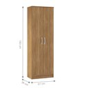 Ver imagem 3 de Sapateira Dickson Amendola 2 Portas 5 Prateleiras 61cm MDP Amêndoa Demóbile