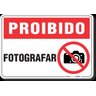 PLACA PROIBIDO FOTOGRAFAR - 1