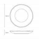 Ver imagem 3 de Jogo 6 Pratos Rasos Orgânicos Preto 26,5cm Cerâmica Stoneware Sushi Sashimi Porto Brasil