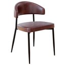 Ver imagem 5 de Cadeira de Jantar Estofada Kit 8 Chloe M25 Sintético Café - Mpozenato