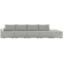 Ver imagem 3 de Sofá Ilha Modular para Sala 432cm com Puff Dublin K01 Linho Cinza - Lyam Decor