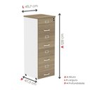 Ver imagem 4 de Arquivo de Madeira 4 Gavetas Of04gp25