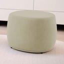 Ver imagem 2 de Puff Decorativo Living Aisha Orgânico Veludo Bege - Desk Design