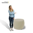 Ver imagem 6 de Puff Decorativo Living Aisha Orgânico Veludo Bege - Desk Design