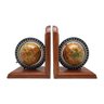 Conjunto Peso de Livros Hemispheres em Madeira - 17x15 cm - 1