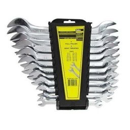 Kit Jogo de Chaves Fixas de Boca Cr-v Profissional 12 Peças Eda com Bandeja - 2