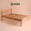 Ver imagem 6 de Cama Casal Reforçada 100% em Madeira Maciça Cor Verniz Natural